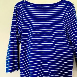 Large Faded Glory boatneck 3/4 sleeve shirt